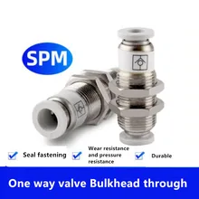 

1-2pcs Pneumatic one-way valve SPU-4/6/8/10/12 Elbow SPV quick insert connector