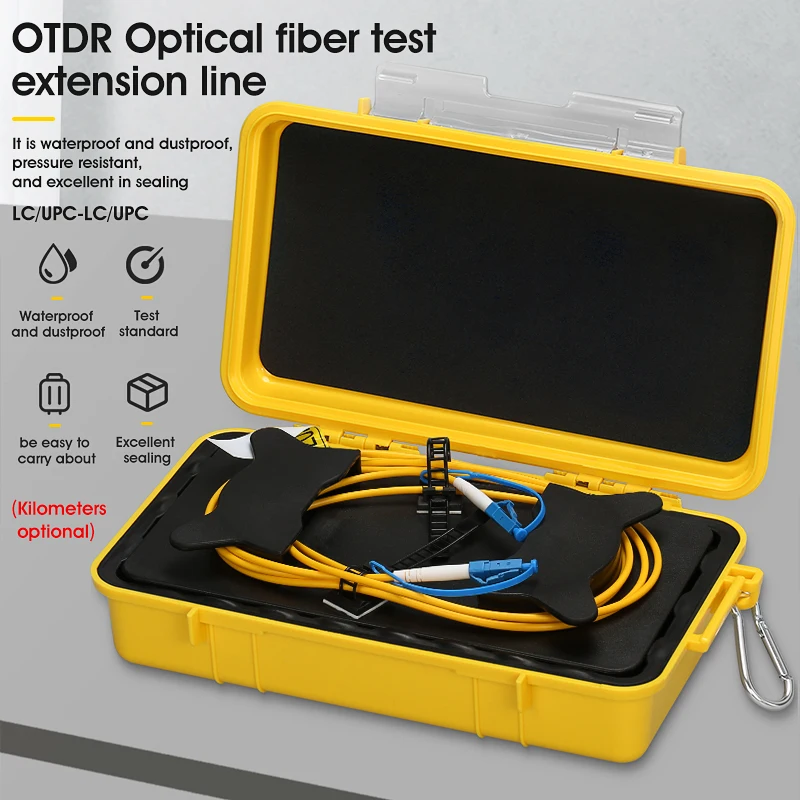 Free Shipping  LC/UPC-LC/UPC OTDR Dead Zone Eliminator,Fiber Rings ,Fiber Optic OTDR Launch Cable Box 1km SM 1310/1550nm