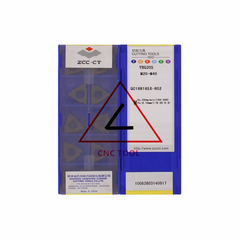 

QC16R165X-R02 YBG205 10pcs Original CHINA ZCCCT Cutting Tool