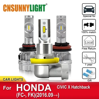 

CNSUNNYLIGHT LED Car Headlight Bulbs For HONDA CIVIC X Hatchback FC_ FK From 2016.09 Foglamp Bulb Headlamp car Light Accessories