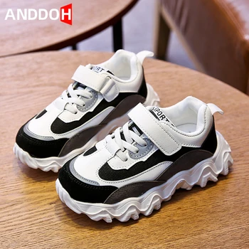 

Size 26-36 Children Casual Shoes Kids Sports Soft Non-slip Hook Loop Wear-resistant Shoes Breathable Boys Girls Sport Sneakers