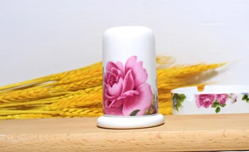 

Bone china toothpick dispenser, elegent painting, ceramic toothpick box for table decor, porcelain toothpick holders, tooth pick