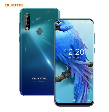 4G Смартфон Телефон хост OUKITEL C17 Android 9,0 мобильный 6,35 ''Лицо ID отпечаток пальца Восьмиядерный 3+ 16 Гб 3900 мАч Тройная камера MT6763 - Цвет: Charm blue