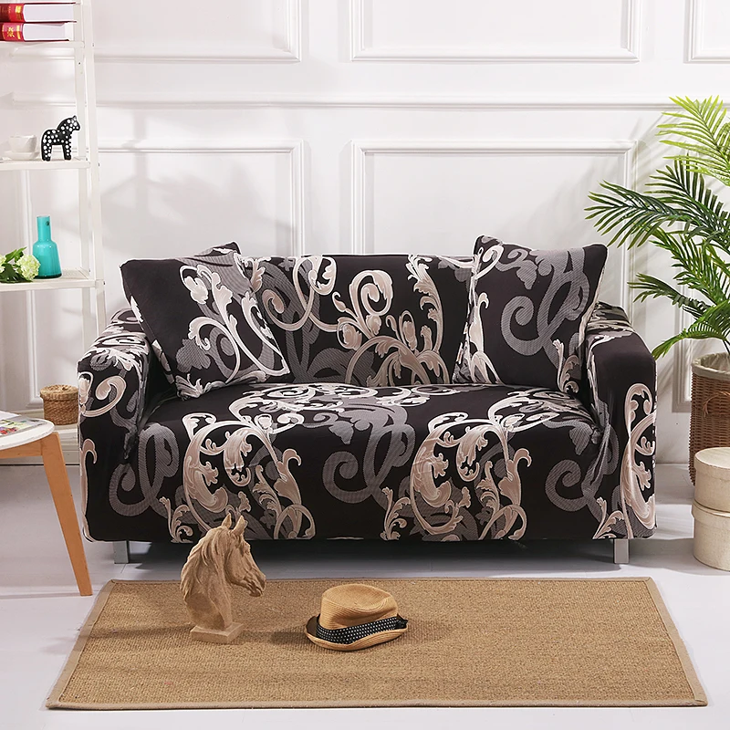 Универсальный ЕВРО эластичный чехол на диван растягивающиеся покрытия для мебели Все включено Чехлы для кресел для гостиной современный диван крышка