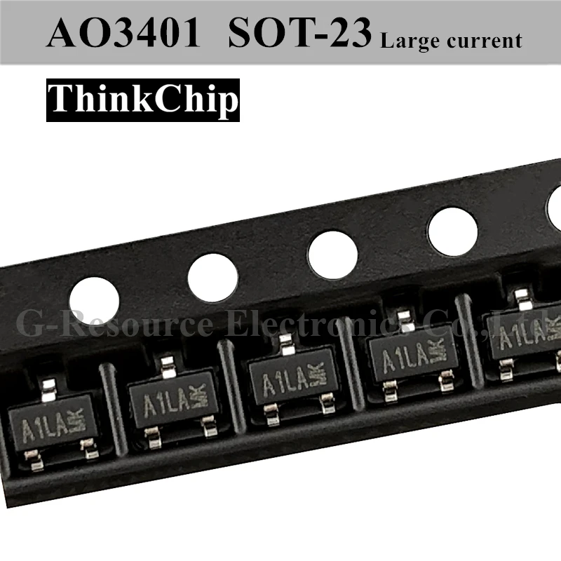 (50 шт.) AO3401 A1LA СОТ-23 SMD большой ток Мощность трубка с полевым эффектом транзистор