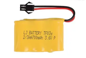 

2pack/lot MasterFire 3.6V 700mah 2/3AA NI-CD Battery Remote deformation car Electric toys robot rechargeable batteries with plug