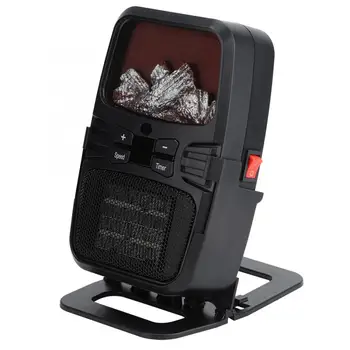

Fan Heater Household Mini Desktop Fan Heater Electric Timing Heater Warmer with Remote Control Fan Warmer new