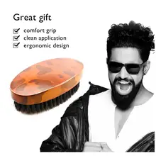 Стиль, Высококачественная щетка камуфляжного цвета из натурального дерева, Мужская щетка для бритья, щетина кабана