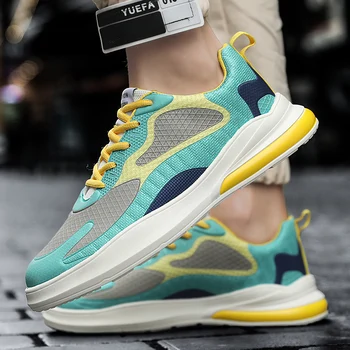 

2020 New Men's Casual Shoes Popular Sneakers Breathable Comfortable Running Shoes Lace-up Walking Shoes Men's Fashion Sneakers