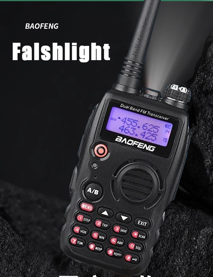 BaoFeng A52 Walkie Talkie 5W 1800mAh Dual Band CB Ham Portable Radio Pofung BF-A52 Original Two Way Radio BFA52 A-52 Transceiver