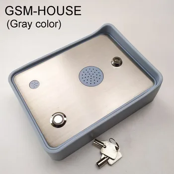 

Free shipping GSM Audio Intercom for single House door and gate opener access controller DC12V power input