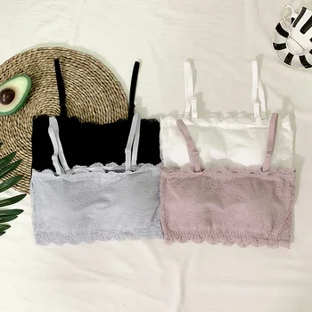 

A Strapless Proof That Wipe A Bosom Exposed Wrapped Chest Underwear Bra Beauty Gathered Back Sexy Lace Base