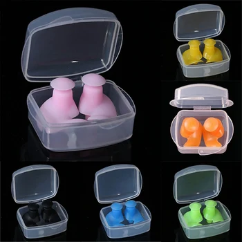 

1 Pair Soft Ear Plugs Environmental Silicone Waterproof Dust-Proof Earplugs Diving Water Sports Swimming Accessories
