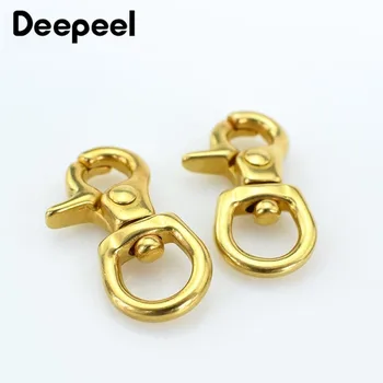 

5/10pcs Solid Brass Metal Buckles Dog Collar Bag Buckle Keychain Wallet Chain Lobster Clasps Shoulder Strap Swivel Snap Hook