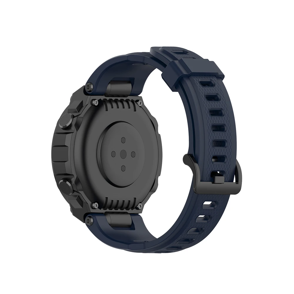 Replacement Strap For Huami Amazfit T rex Strap Silicone Watchband For Amazfit T-Rex/T-Rex Pro Strap With Black Protector Case
