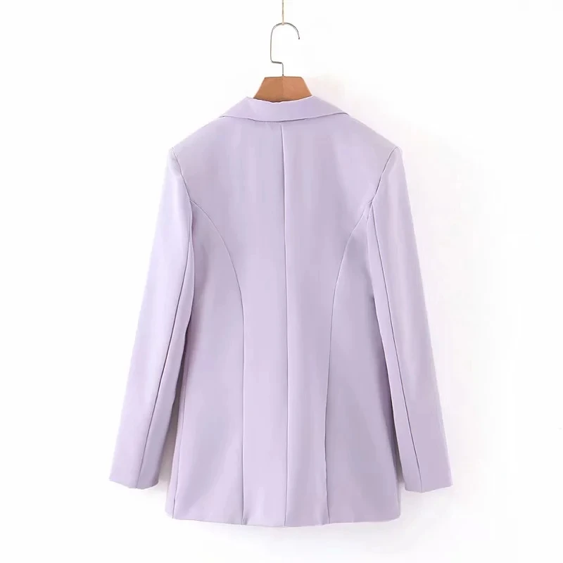 Элегантный фиолетовый Блейзер, комплект из двух предметов, осенний комплект для офиса с длинным рукавом, блейзер+ байкерские шорты с высокой талией, комплект женской одежды из двух предметов