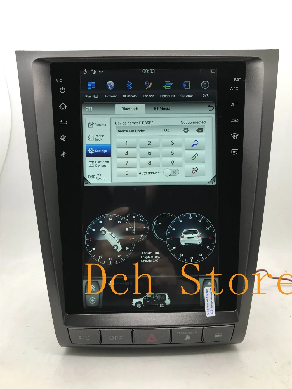 12,1 ''вертикальный экран tesla стиль Android 8,1 PX6 автомобильный dvd-плеер gps навигация для lexus GS GS300 GS460 GS450 GS350 2004-2011
