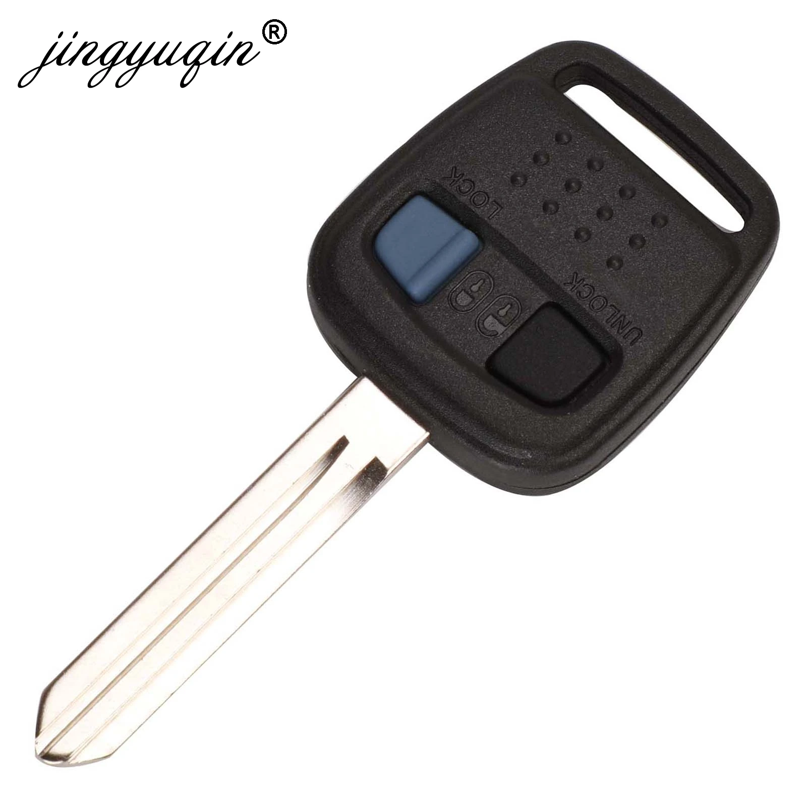 

jingyuqin 10pcs/lot 2 Buttons Remote Car Key Shell Case Fob For Nissan Bluebird Car Key Blank Cover Replacement
