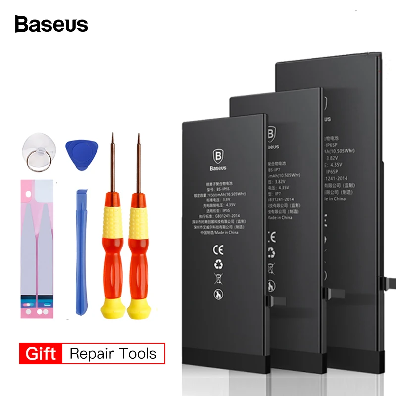Baseus Battery For iPhone 8 7 6 6s s Plus 5 5s 5c 6plus 7plus 8plus Replacement Batterie Original Bateria For iPhone7 iPhone6