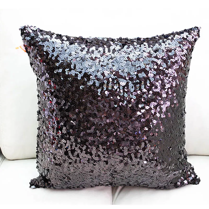 89 Europe whole shine sequin gold red silver cushion cover sofa bed