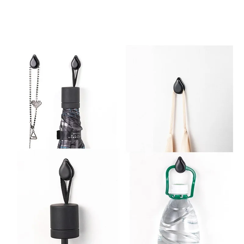 Description Picture 5 of item4Pcs Car Hooks Organizer Storage USB Cable Headphone Key Storage Self Adhesive Wall Hook Hanger Auto Fastener