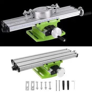 

Mini Milling Machine Work Table Vise Compound Bench X-Y 2 Axis Adjustive Cross Slide Table for Bench Drill Press 12.2''-3.54''