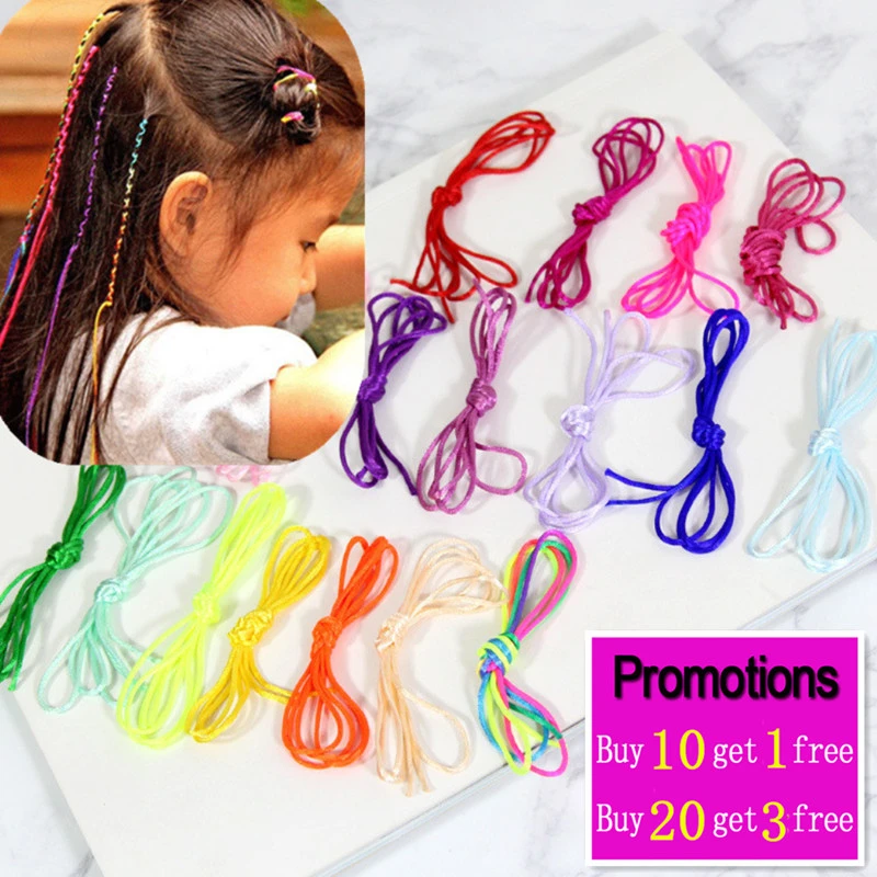 5 шт. заколки для волос Красочные Braider Шелковый канат DIY аксессуар для волос ручной работы для девочек Инструменты для укладки Свадебная вечеринка Мода Красота Волосы