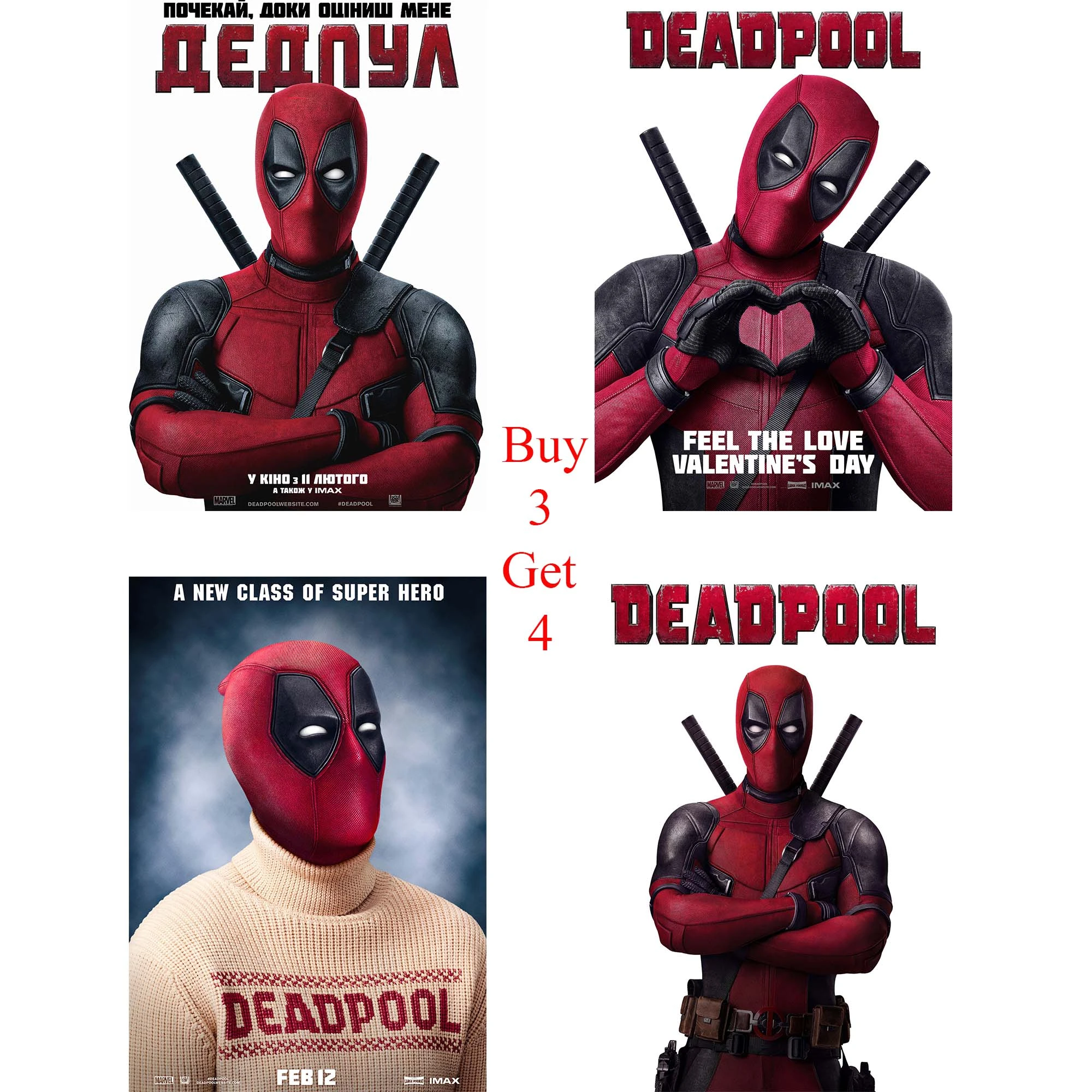デッドプールポスタープリントホームデコレーション現代アートホームアートブランド Wall Stickers Aliexpress