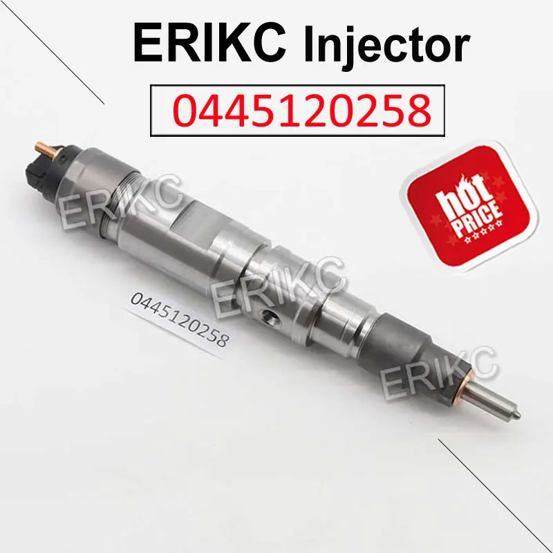 

ERIKC 0445120258 Auto Fuel Engine Injector Assy 0 445 120 258 Common Rail Injector Accessory 0445 120 258 for Bosch Doosan