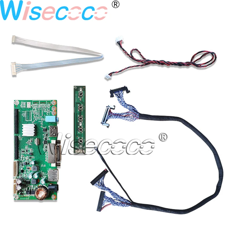 92 pinos hdmi-compatível lvds dva dp controlador placa monitor de mesa 21:9