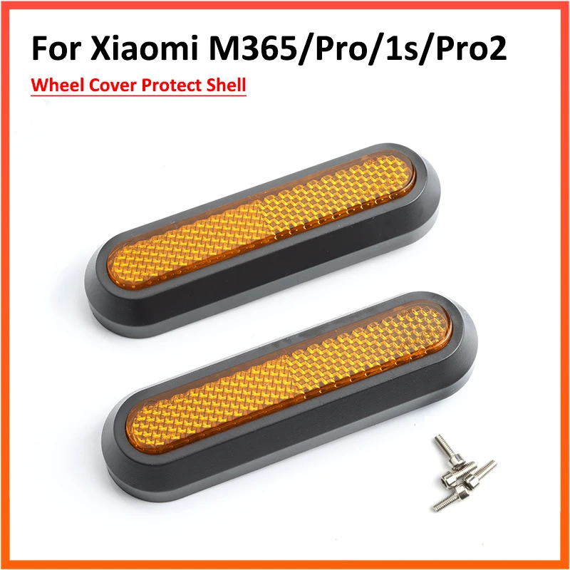 Couvercle de moyeu de roue arrière réfléchissant de sécurité, 2 pièces,  coque de protection arrière pour Scooter électrique Xiaomi Mi Pro 2 M365,  accessoires