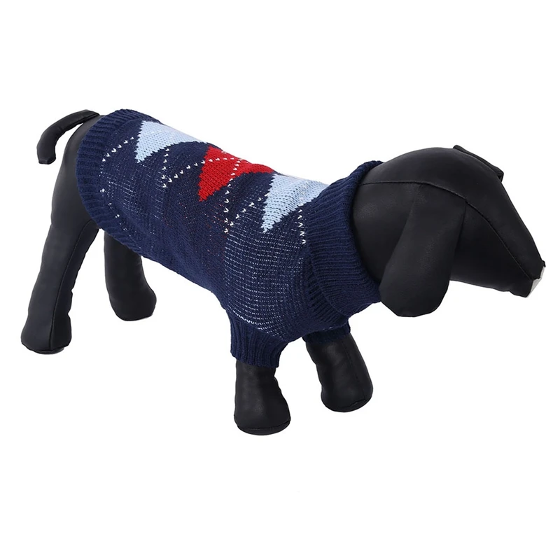 Pet Dog Clothes Winter Plaid Sweater Chihuahua Puppy Cat Small Cute Dog Christmas Sweater Clothing Pet Supplies XS-L