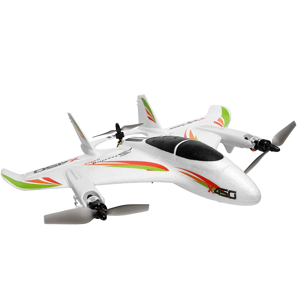 2,4G 6CH WLtoys XK X450 3D/6G RC вертикальный взлет светодиодный RC планер с неизменяемой геометрией крыла самолета RC RTF Дистанционное Управление игрушечные золотые монеты