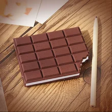 

1pc Kawaii Cute Biscuit Notebook Stationery Convenient Memo Pad Chocolate For Office School Gift Supplies Notepad Creative Gift