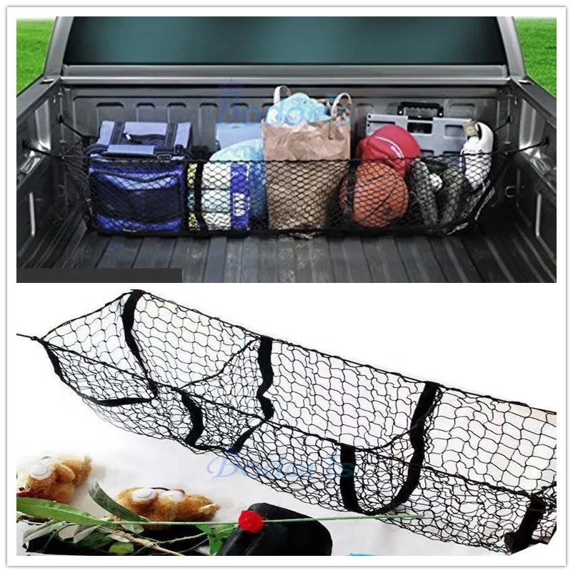 Car Organizer Rear Truck Storage Bag Luggage Nets Hook Dumpster Net For Volkswagen VW Saveiro Altas Tanoak Amarok Accessories