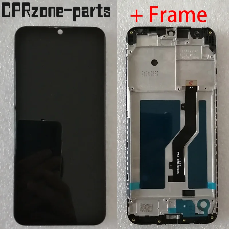 ЖК дисплей 6 09 дюйма с рамкой для ZTE Blade A7 2019 2019RU P963F02 сенсорным экраном и