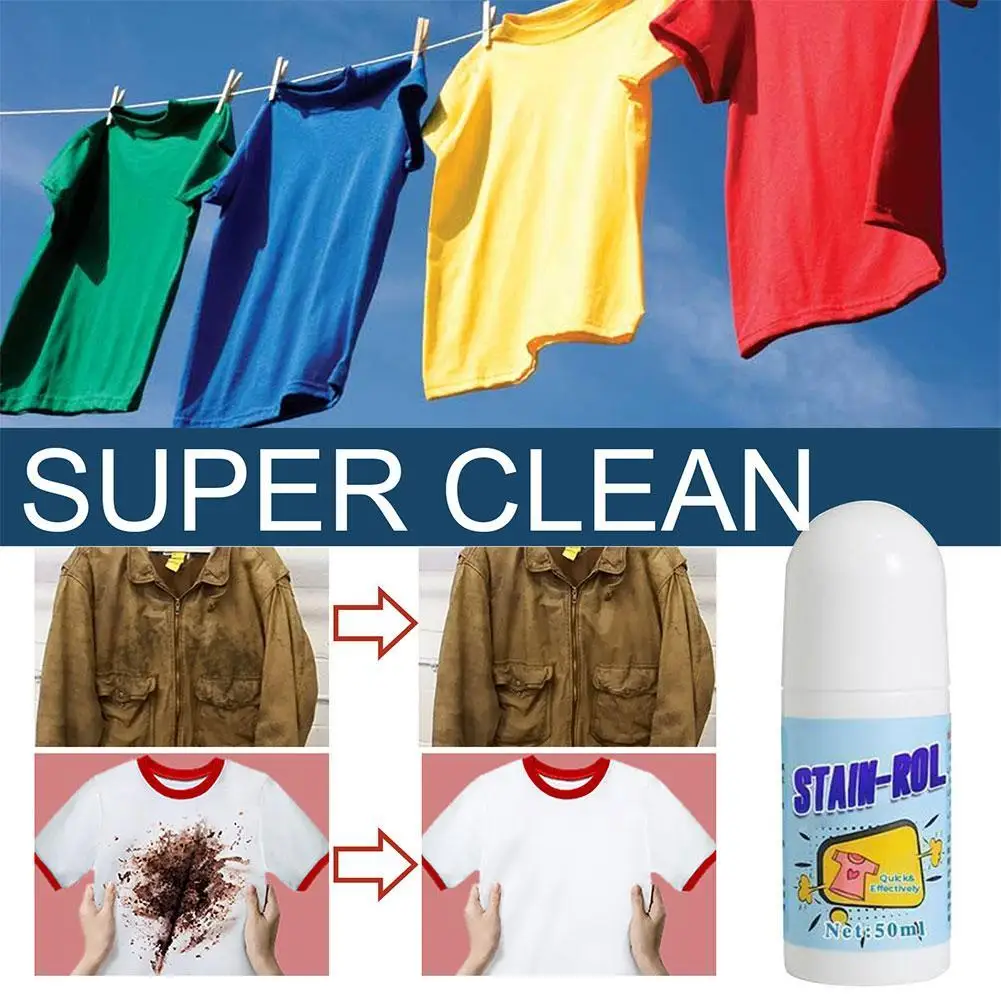 Stain Remover-Roller Head Cleaner No-Washing Clothes Stain Removing Ball Degreasing Stain Cleaner For Pocket Easy Carry