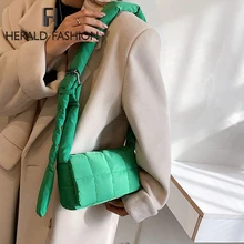 

Fashion Space Pad Cotton Women Shoulder Crossbody Bag Soft Casual Female Shopper Bag Lady Nylon Padded Bags Winter Quilted Purse