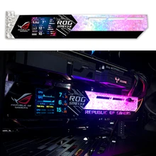 

Graphic Video Card Bracket VGA Holder With 2.2 inch LCD Display Support RGB CPU GPU RAM Monitor AIDA64 for PC Gamer Cabinet DIY