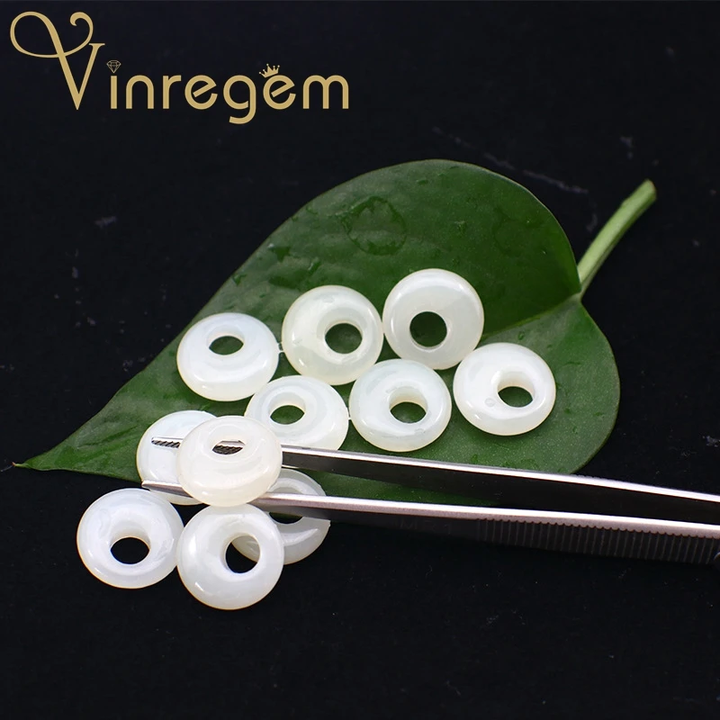

Vinregem 1PCS Top Quality Natural White Hetian Jades Loose Gemstones For DIY Pendant Necklace Fine Jewelry Making Wholeslae