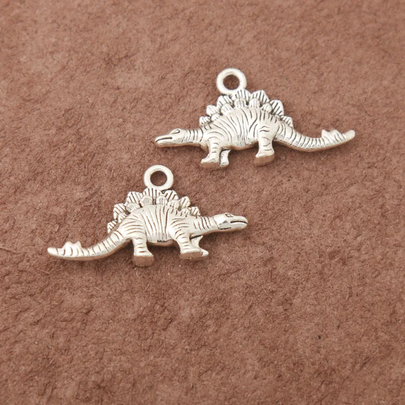 

Fashion Alloy Animal Dinosaur Charms 14*27mm 10pcs AAC522