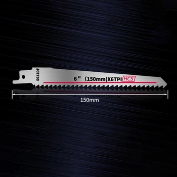 

8X Reciprocating Jig Saw Blade 150mm High Carbon Steel Cutting Machine Accessory High Carbon Steel Reciprocating Saw Blade