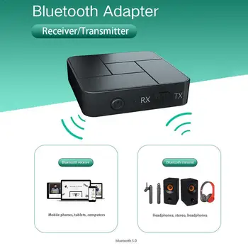 

Upgraded Bluetooth 5.0 Audio Receiver Transmitter with Dongle For TV 3.5 USB Speaker Car PC AUX Adapter Mic Wireless 3.5mm V0G1