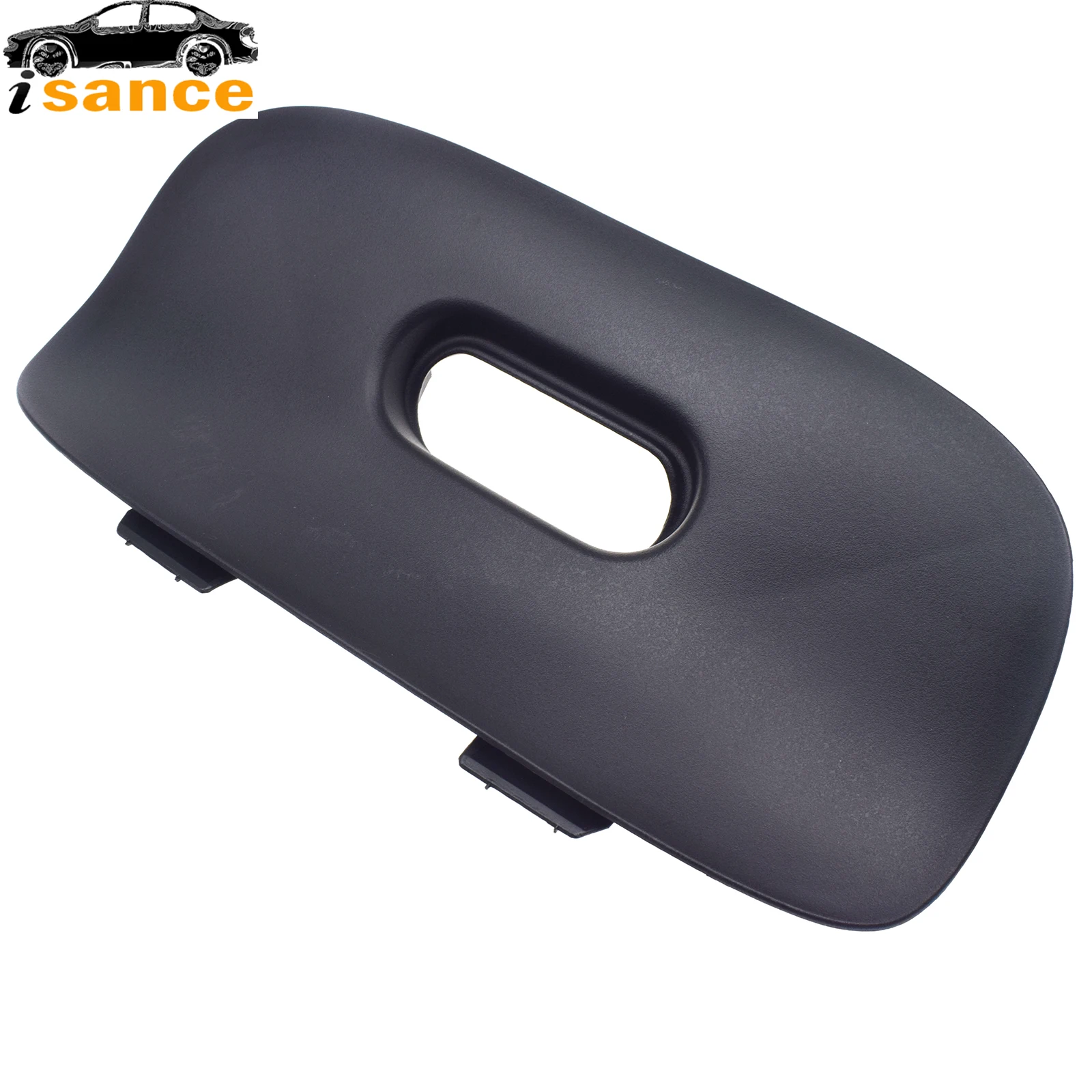 Isance Black Rear Bumper Tow Bar Cover Cap Trim Flap Trailer Hitch