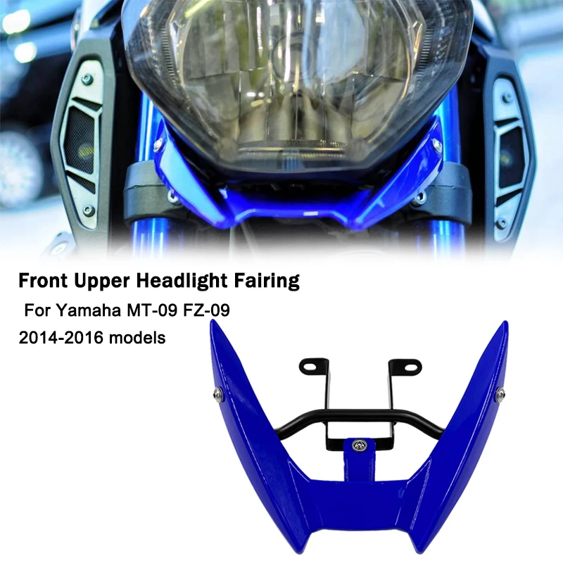 For Yamaha MT09 FZ09 2014-2016 Front Headlight Headlamp Support Bracket Upper Fairing Cowling Stay Holder Motorcycle Accessories