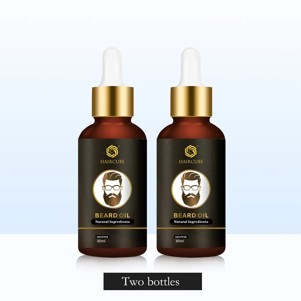 Beard-Growth-Regulator Nourishing-Care Organic Natural Fast-Growing 2pcs Moisturizing