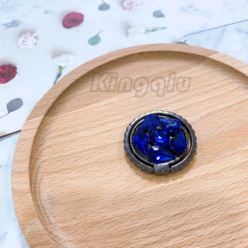 Bling Diamond Metel кольцо-держатель для пальца кронштейн универсальный ручной держатель телефона для iphone huawei сотовый кронштейн Стенд - Цвет: Blue