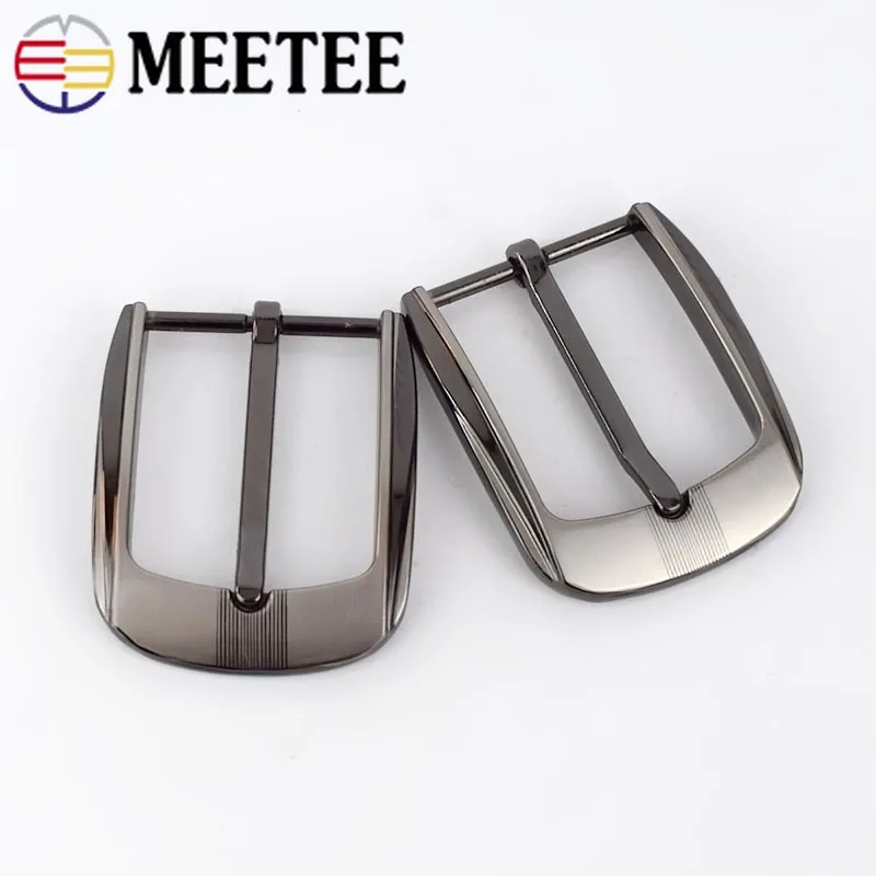 Meetee 2/5 шт. модные Для мужчин металлические пряжки ремня контактный пряжки для ремня 32-33 мм ремень на голову DIY Кожа Craft аппаратные средства джинсы аксессуары