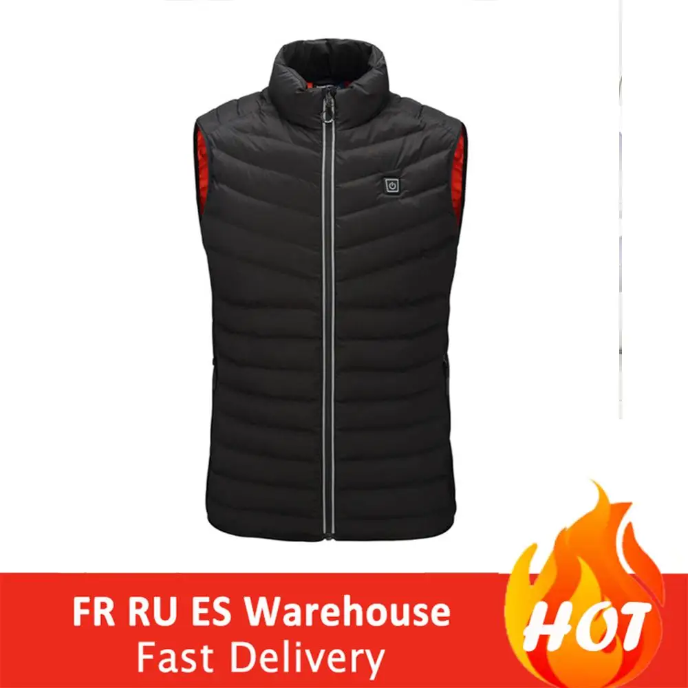 

Outdoor Men Electric Heated Vest USB Heating Vest Winter Thermal Polyester Camping Hiking Warm Hunting Jacket