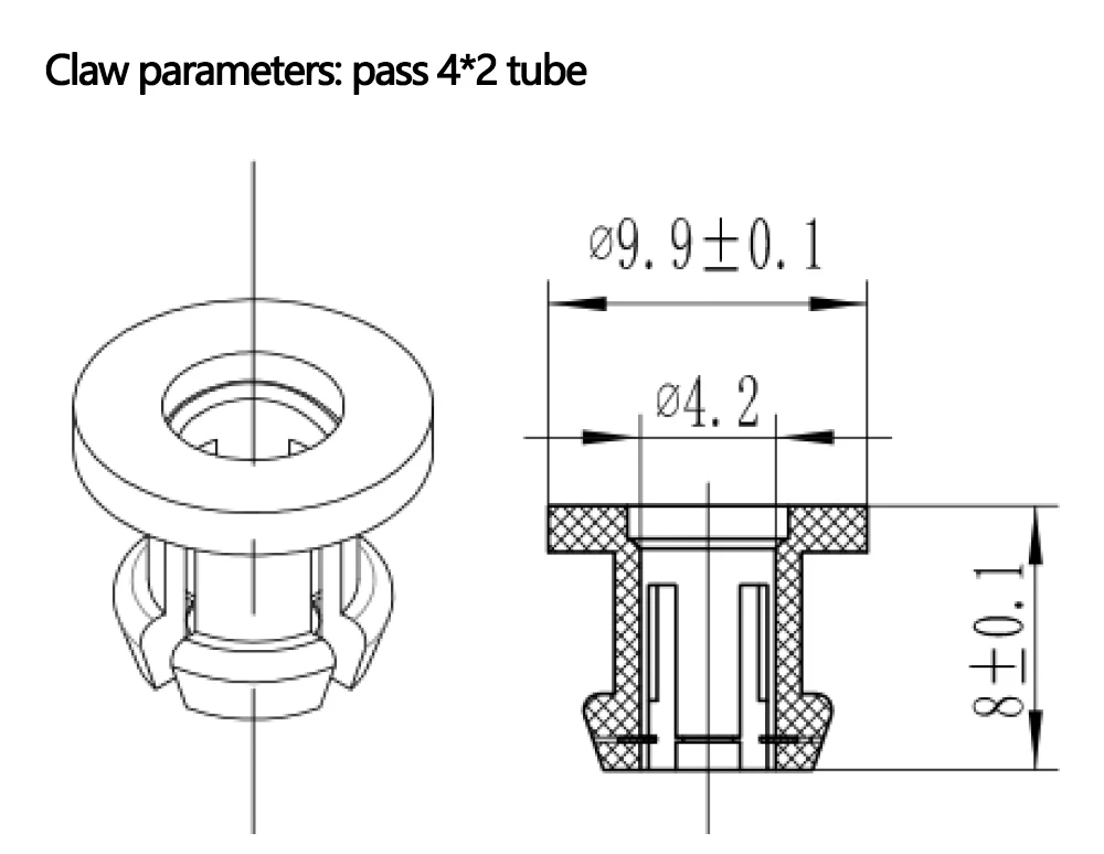 XCR 3D Printer Parts 4pcs/lot Pneumatic Connectors Collet Clips for Hotend Extruder Bowden PTFE Tube Fittings 1.75mm Filament timing belt